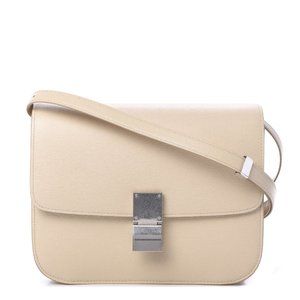 Pre-owned Celine Liege Calfskin Medium Classic Box Flap Shoulder Bag